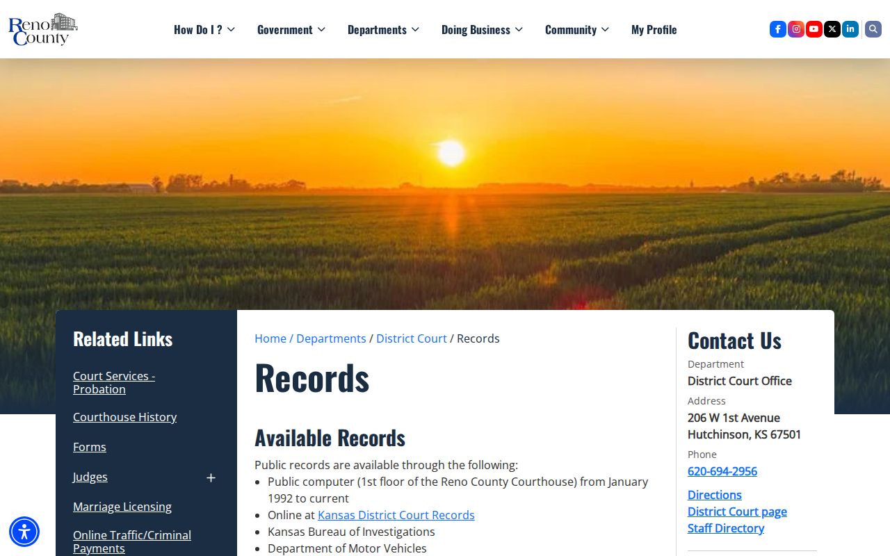 Reno County released inmate records request channel